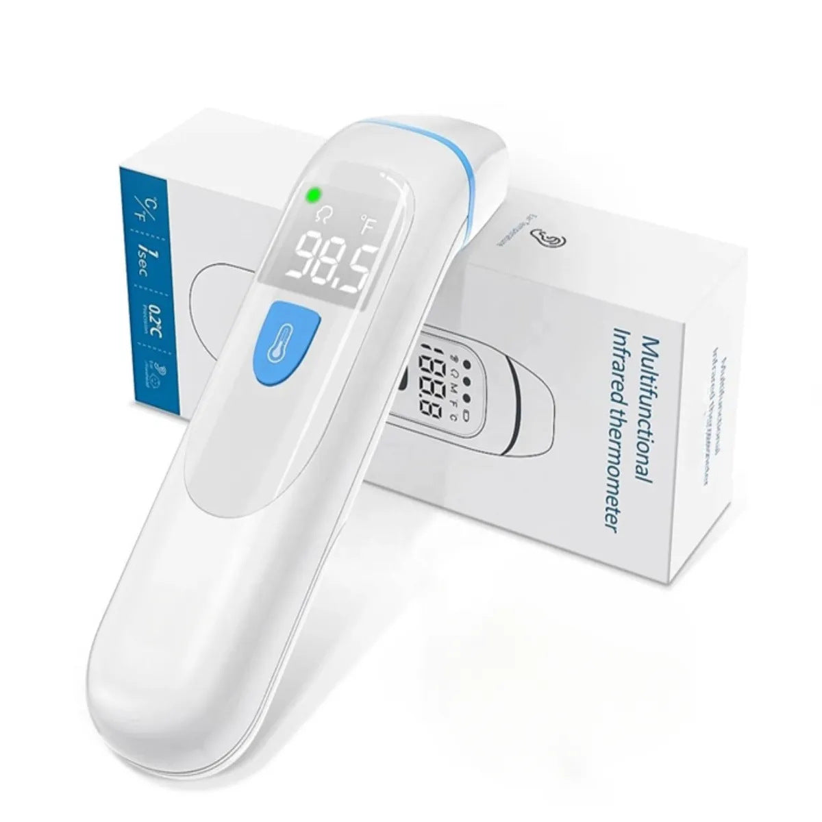 Infrared Thermometer — 1-Second Forehead & Ear Reading | Home Health Care