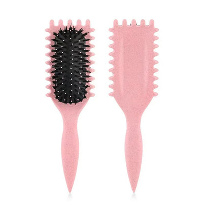 Wheat Straw Bouncing Curly Hair Styling Massage Comb with Air Cushion Bristles