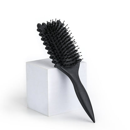 Wheat Straw Bouncing Curly Hair Styling Massage Comb with Air Cushion Bristles