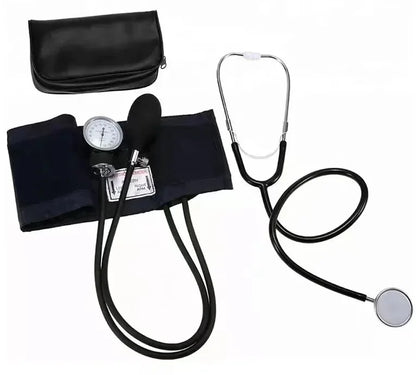 Manual Upper-Arm Blood Pressure Monitor — Aneroid Sphygmomanometer & Stethoscope Kit