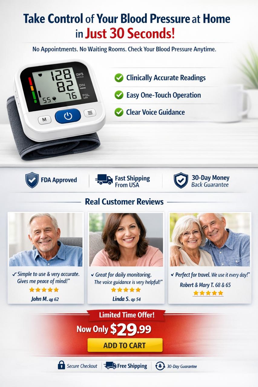 Electronic Blood Pressure Monitor with Voice Guidance