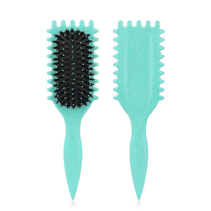 Wheat Straw Bouncing Curly Hair Styling Massage Comb with Air Cushion Bristles