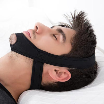 Anti-snoring chin strap